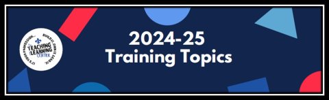 2024-25 Training Topics